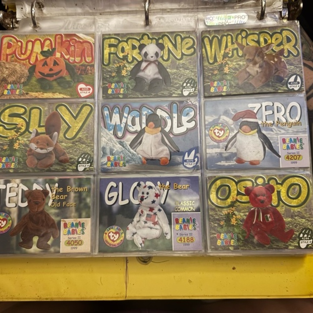 Vintage Ty Beanie Baby Trading Cards